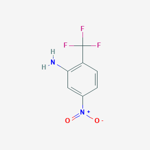 molecular formula C7H5F3N2O2 B1587308 2-Amino-4-nitrobenzotrifluoride CAS No. 393-49-7