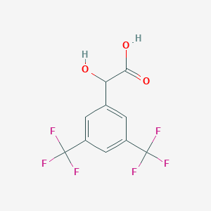 molecular formula C10H6F6O3 B1587328 3,5-Bis(trifluoromethyl)mandelic acid CAS No. 228107-82-2