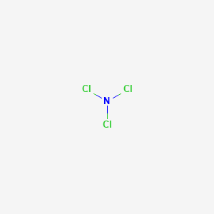 molecular formula NCl3<br>Cl3N B158733 Nitrogen trichloride CAS No. 10025-85-1