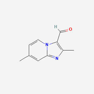 molecular formula C10H10N2O B1587333 2,7-二甲基咪唑并[1,2-a]吡啶-3-甲醛 CAS No. 820245-84-9