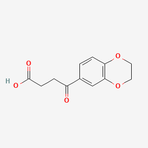 molecular formula C12H12O5 B1587334 4-(2,3-Dihydro-1,4-benzodioxin-6-yl)-4-oxobutanoic acid CAS No. 54557-81-2