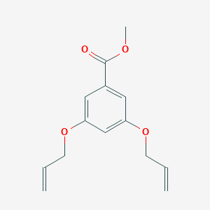 molecular formula C14H16O4 B158734 Methyl 3,5-bis(allyloxy)benzenecarboxylate CAS No. 135710-38-2