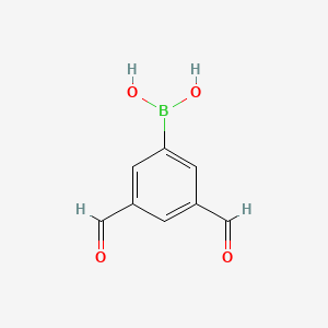 molecular formula C8H7BO4 B1587340 3,5-Diformylphenylboronic acid CAS No. 480424-62-2