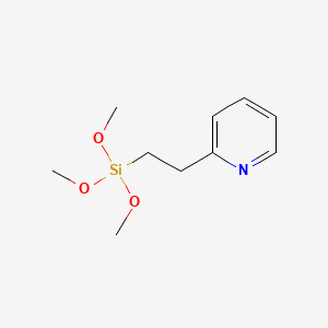 molecular formula C10H17NO3Si B1587346 2-(Trimethoxysilylethyl)pyridine CAS No. 27326-65-4