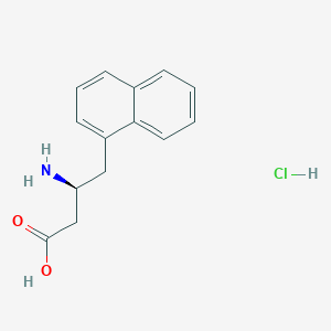 molecular formula C14H16ClNO2 B1587349 (S)-3-Amino-4-(naphthalen-1-yl)butanoic acid hydrochloride CAS No. 270063-00-8