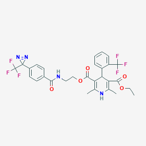 molecular formula C29H26F6N4O5 B158735 Diazipine CAS No. 135330-18-6