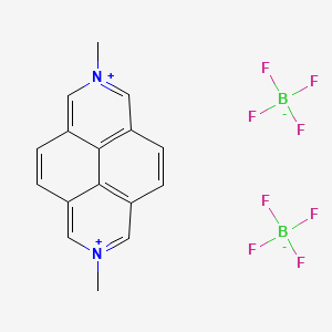 molecular formula C16H14B2F8N2 B1587355 N,N'-Dimethyl-2,7-diazapyrenium difluoroborate CAS No. 21178-14-3