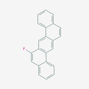 molecular formula C22H13F B158736 DIBENZ(a,h)ANTHRACENE, 6-FLUORO- CAS No. 1764-39-2