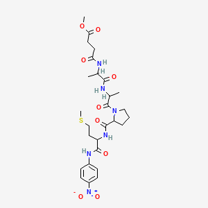 molecular formula C27H38N6O9S B1587369 Meosuc-aapm-pna CAS No. 70967-91-8