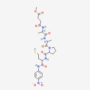 Methyl 4-[[1-[[1-[2-[[4-methylsulfanyl-1-(4-nitroanilino)-1-oxobutan-2-yl]carbamoyl]pyrrolidin-1-yl]-1-oxopropan-2-yl]amino]-1-oxopropan-2-yl]amino]-4-oxobutanoate