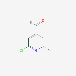 molecular formula C7H6ClNO B1587379 2-Chloro-6-methylisonicotinaldehyde CAS No. 479613-16-6