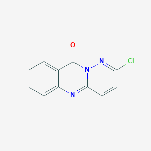 molecular formula C11H6ClN3O B158738 2-Chloropyridazino[6,1-b]quinazolin-10-one CAS No. 1702-98-3