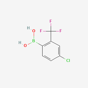molecular formula C7H5BClF3O2 B1587380 4-Chloro-2-(trifluoromethyl)phenylboronic acid CAS No. 313545-41-4