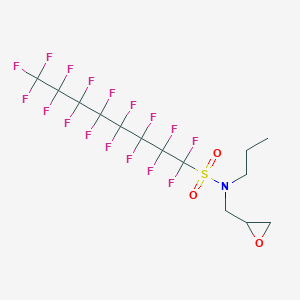 molecular formula C14H12F17NO3S B1587382 N-Propyl-N-(2,3-epoxypropyl)perfluoro-n-octylsulfonamide CAS No. 77620-64-5