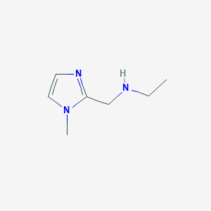 molecular formula C7H13N3 B1587384 n-[(1-Methyl-1h-imidazol-2-yl)methyl]ethanamine CAS No. 642075-18-1