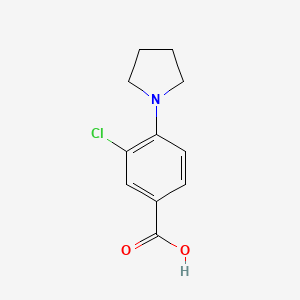 molecular formula C11H12ClNO2 B1587385 3-Chloro-4-pyrrolidinobenzoic acid CAS No. 585517-09-5
