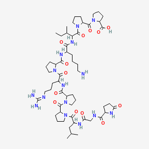 molecular formula C56H91N15O13 B1587393 Bradykinin potentiator B CAS No. 30892-86-5