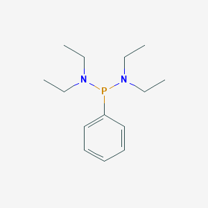 molecular formula C14H25N2P B158740 双(二乙基氨基)苯基膦 CAS No. 1636-14-2