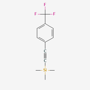 molecular formula C12H13F3Si B1587411 1-[(Trimethylsilyl)ethynyl]-4-(trifluoromethyl)benzene CAS No. 40230-95-3