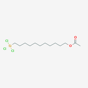 B1587422 11-Acetoxyundecyltrichlorosilane CAS No. 53605-77-9