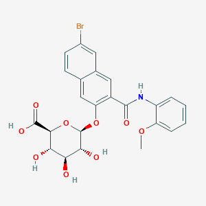 molecular formula C24H22BrNO9 B1587424 2-naphthol AS BI-beta-D-glucuronide CAS No. 37-87-6