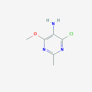 molecular formula C6H8ClN3O B1587427 4-氯-6-甲氧基-2-甲基嘧啶-5-胺 CAS No. 88474-31-1