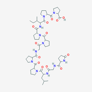 molecular formula C51H77N11O13 B1587432 Bradykinin potentiator C CAS No. 30953-20-9