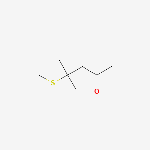 molecular formula C7H14OS B1587434 2-戊酮，4-甲基-4-(甲硫基)- CAS No. 23550-40-5