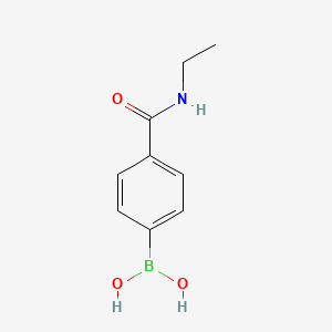 molecular formula C9H12BNO3 B1587441 4-(N-Ethylaminocarbonyl)phenylboronic acid CAS No. 850568-12-6