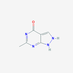 molecular formula C6H6N4O B158745 6-Methyl-1H-pyrazolo[3,4-d]pyrimidin-4(7H)-one CAS No. 134791-37-0