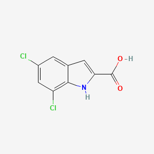 molecular formula C9H5Cl2NO2 B1587468 5,7-dichloro-1H-indole-2-carboxylic Acid CAS No. 4792-71-6