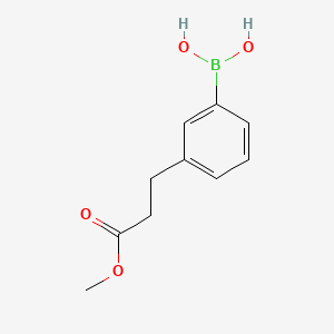molecular formula C10H13BO4 B1587469 (3-(3-Methoxy-3-oxopropyl)phenyl)boronic acid CAS No. 833472-82-5