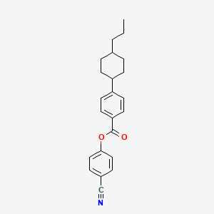 molecular formula C23H25NO2 B1587479 4-Cyanophenyl 4-(trans-4-propylcyclohexyl)benzoate CAS No. 81930-17-8