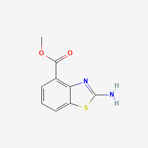 molecular formula C9H8N2O2S B1587512 Methyl 2-aminobenzo[d]thiazole-4-carboxylate CAS No. 1024054-68-9
