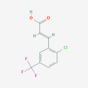 molecular formula C10H6ClF3O2 B1587516 2-Chloro-5-(trifluoromethyl)cinnamic acid CAS No. 682805-12-5