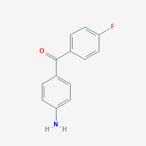 molecular formula C13H10FNO B158752 (4-Aminophenyl)(4-fluorophenyl)methanone CAS No. 10055-40-0