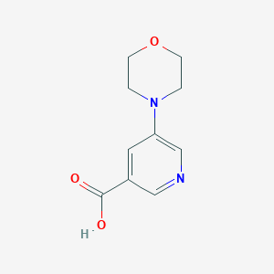 molecular formula C10H12N2O3 B1587525 5-吗啉-4-基-烟酸 CAS No. 263270-06-0