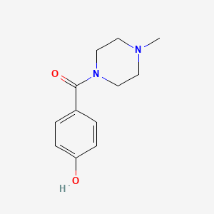 molecular formula C12H16N2O2 B1587526 (4-羟基苯基)(4-甲基哌嗪-1-基)甲酮 CAS No. 85858-94-2