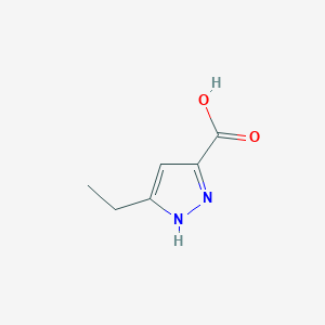 molecular formula C6H8N2O2 B1587528 3-Ethyl-1H-pyrazole-5-carboxylic acid CAS No. 4027-59-2