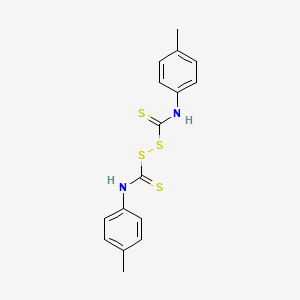molecular formula C16H16N2S4 B1587536 Dimethyldiphenylthioperoxydicarbamic acid CAS No. 53880-86-7