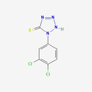 molecular formula C7H4Cl2N4S B1587537 5H-Tetrazole-5-thione, 1-(3,4-dichlorophenyl)-1,2-dihydro- CAS No. 63684-99-1