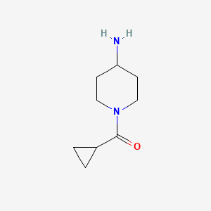 molecular formula C9H16N2O B1587540 (4-氨基哌啶-1-基)(环丙基)甲酮 CAS No. 883106-47-6