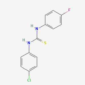 molecular formula C13H10ClFN2S B1587542 1-(4-chlorophenyl)-3-(4-fluorophenyl)thiourea CAS No. 370-26-3
