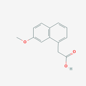 molecular formula C13H12O3 B158755 2-(7-Methoxynaphthalen-1-yl)acetic acid CAS No. 6836-22-2