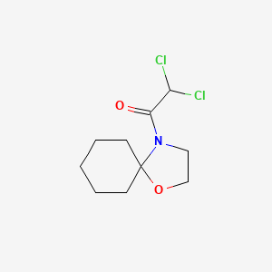 molecular formula C10H15Cl2NO2 B1587551 2,2-二氯-1-(1-氧杂-4-氮杂螺[4.5]癸烷-4-基)乙酮 CAS No. 71526-07-3