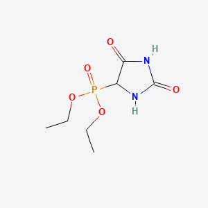 molecular formula C7H13N2O5P B1587553 Diethyl (2,5-dioxoimidazolidin-4-yl)phosphonate CAS No. 95378-36-2