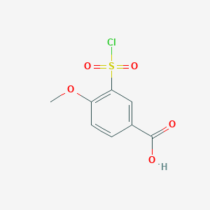 molecular formula C8H7ClO5S B1587561 3-(Chlorosulfonyl)-4-methoxybenzoic acid CAS No. 50803-29-7