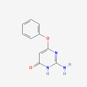 molecular formula C10H9N3O2 B1587563 2-Amino-4-hydroxy-6-phenoxypyrimidine CAS No. 313961-69-2
