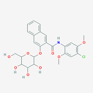 molecular formula C25H26ClNO9 B1587566 2-(beta-D-Galactosidoxy)naphthol AS-LC CAS No. 94123-05-4
