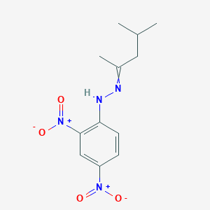molecular formula C12H16N4O4 B158758 N-(4-methylpentan-2-ylideneamino)-2,4-dinitroaniline CAS No. 1655-42-1